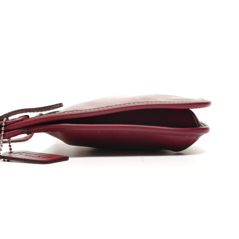 COACH leather Shoulder Bag Red WS25158