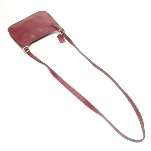 COACH leather Shoulder Bag Red WS25158