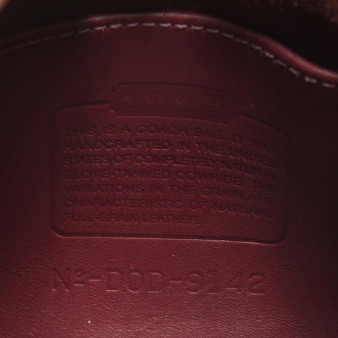 COACH leather Shoulder Bag Red WS25158