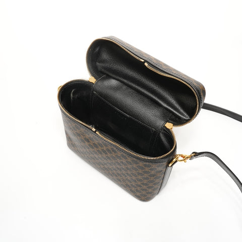 CELINE Macadam Vanity Shoulder Bag black WS25159