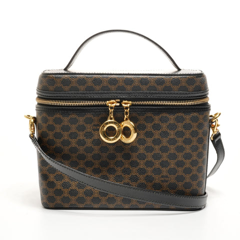 CELINE Macadam Vanity Shoulder Bag black WS25159