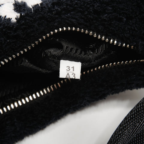 PRADA Terry Mini 2000 Re-Edition Hobo Handbag black WS25162