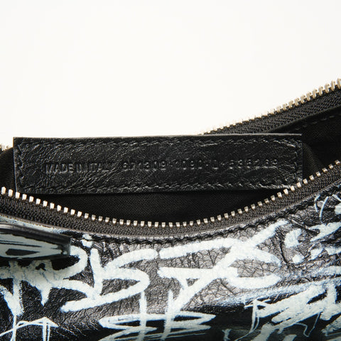 BALENCIAGA Le Cagoule XS Graphics Shoulder Bag black WS25163