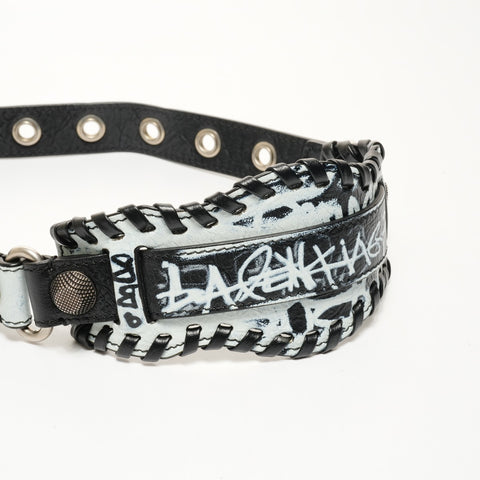 BALENCIAGA Le Cagoule XS Graphics Shoulder Bag black WS25163