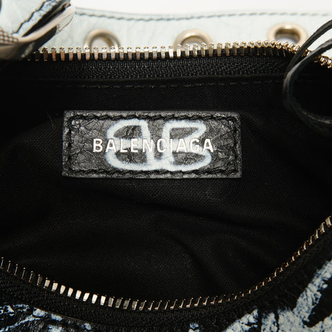 BALENCIAGA Le Cagoule XS Graphics Shoulder Bag black WS25163