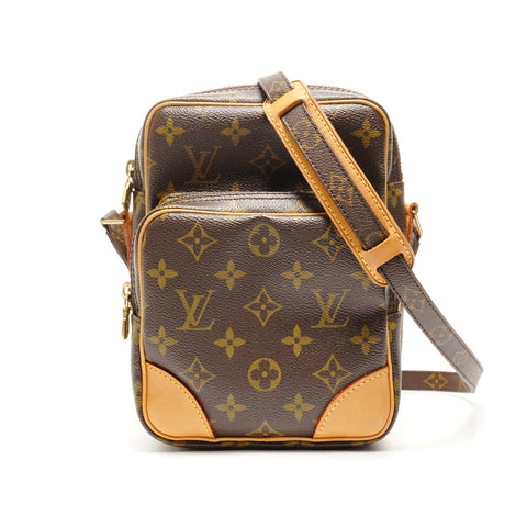 LOUIS VUITTON 2005 Amazon Monogram Shoulder Bag Brown WS25164