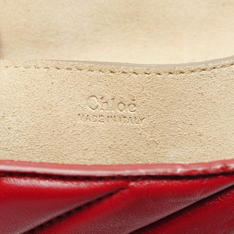 Chloe Drew Bijou Leather 2way Shoulder Bag Red WS25165