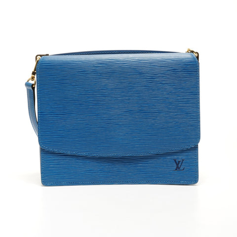 LOUIS VUITTON 1996 Grenelle Epi Shoulder Bag blue WS25166