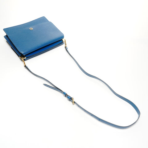 LOUIS VUITTON 1996 Grenelle Epi Shoulder Bag blue WS25166