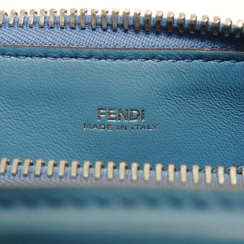 FENDI Dotcom Leather 2-way Chain Shoulder Bag blue WS25169