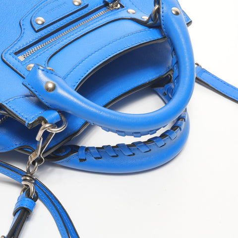 BALENCIAGA Neo Classic City Leather Mini 2way Shoulder Bag blue WS25170
