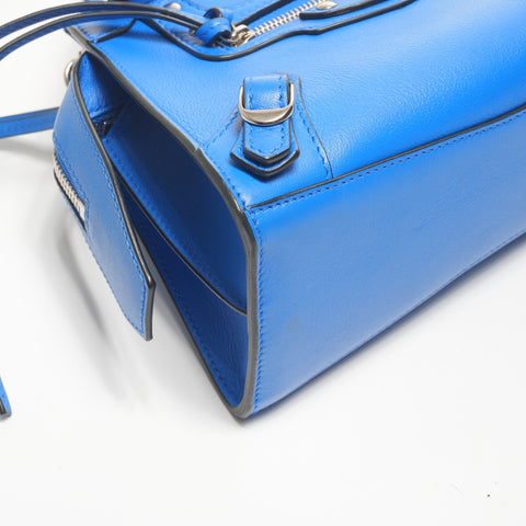 BALENCIAGA Neo Classic City Leather Mini 2way Shoulder Bag blue WS25170