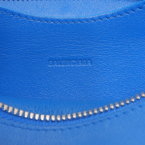 BALENCIAGA Neo Classic City Leder Mini 2way Umhängetasche blau WS25170