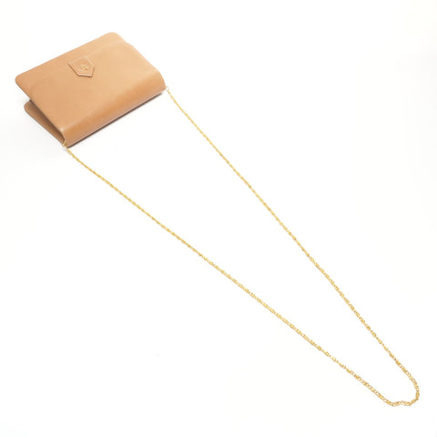 Christian Dior Lederkette Geldbörse Clutch Bag Umhängetasche Braun WS25171
