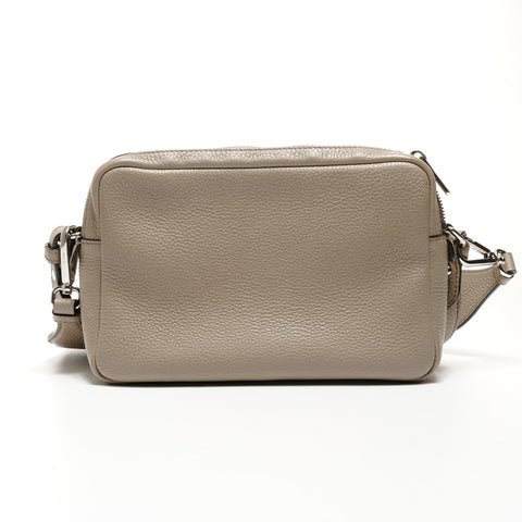 PRADA Leather Jacquard Shoulder Camera Bag Shoulder Bag Brown WS25173