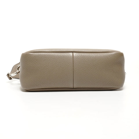 PRADA Leather Jacquard Shoulder Camera Bag Shoulder Bag Brown WS25173