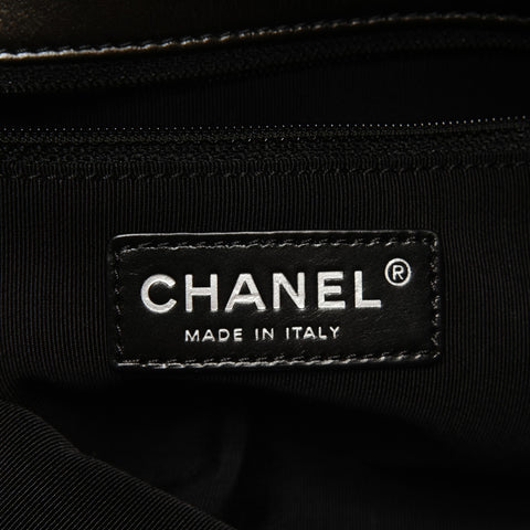 CHANEL Dunkelgrau Schwarz 16 Serie 2012 Flap Bag Chain Luxus Umhängetasche grau WS25174