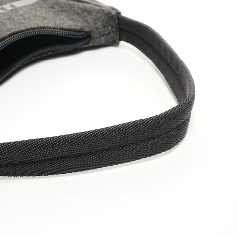 PRADA Sport Wool Hobo Handbag gray WS25175