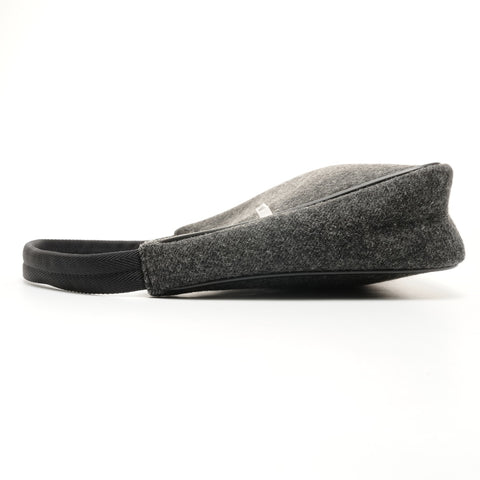 PRADA Sac à main Hobo en laine sport gris WS25175