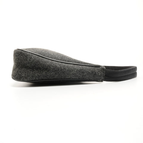 PRADA Sac à main Hobo en laine sport gris WS25175
