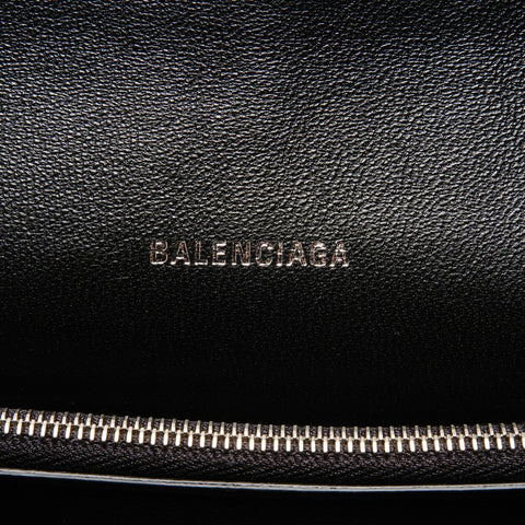 BALENCIAGA Crush L Floral Shoulder Bag black WS25177