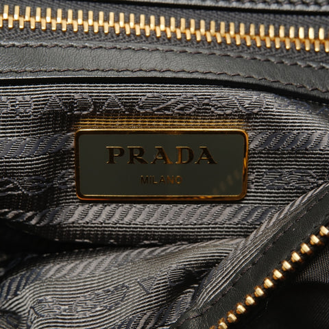 PRADA 2-way nylon Boston bag Shoulder Bag gray WS25178