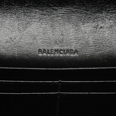 BALENCIAGA Embossed Leather Gossip Small Shoulder Bag black WS25180
