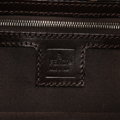 FENDI Zucca Mamma Bucket Canvas Shoulder Bag Brown WS25181