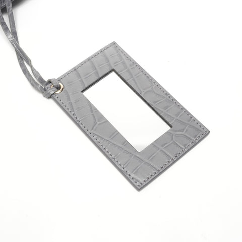 BALENCIAGA Giant Embossed Leather Neo Classic City 2-way Handbag gray WS25182