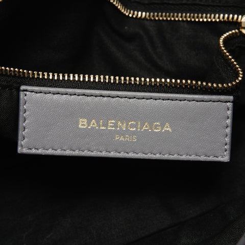 BALENCIAGA Giant Embossed Leather Neo Classic City 2-way Handbag gray WS25182
