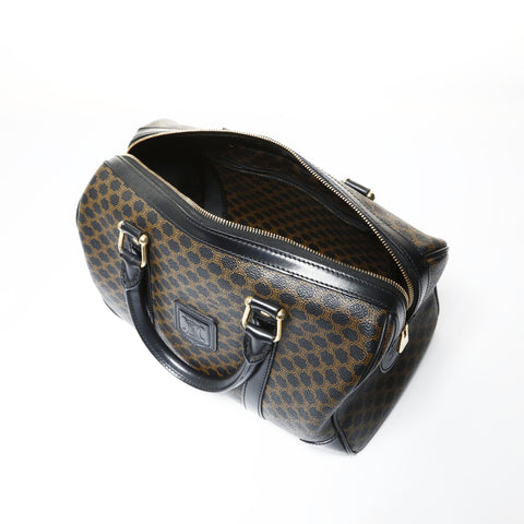 CELINE Macadam PVC Boston bag Handbag black WS25185