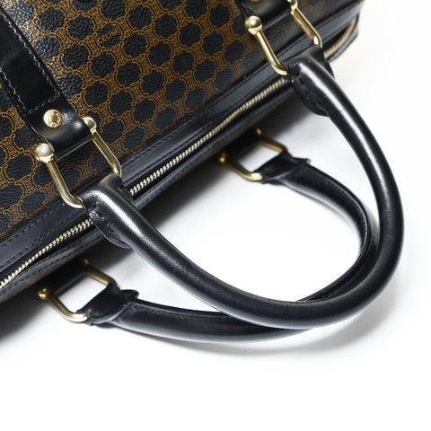 CELINE Macadam PVC Boston bag Handbag black WS25185