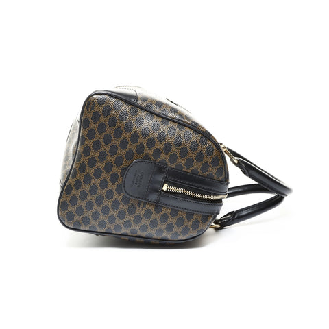 CELINE Macadam PVC Boston bag Handbag black WS25185