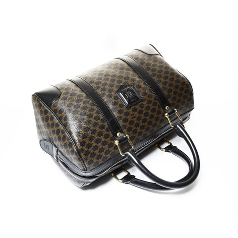 CELINE Macadam PVC Boston bag Handbag black WS25185