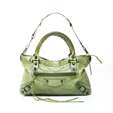 BALENCIAGA The First City 2way Shoulder Bag green WS25187