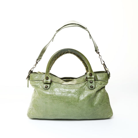 BALENCIAGA The First City 2way Shoulder Bag green WS25187