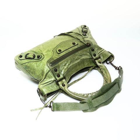 BALENCIAGA The First City 2way Shoulder Bag green WS25187