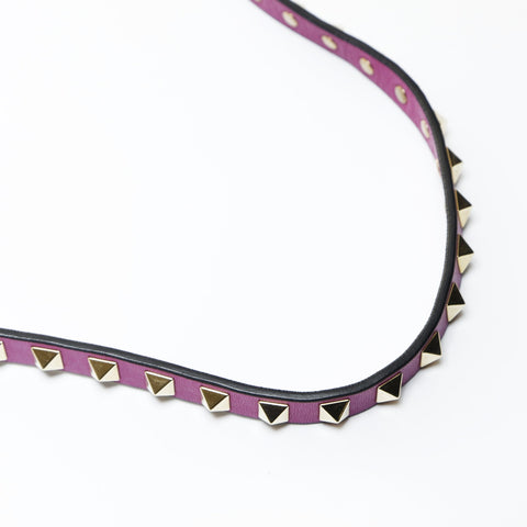 VALENTINO Leather 2way Studs Shoulder Bag pink WS25188