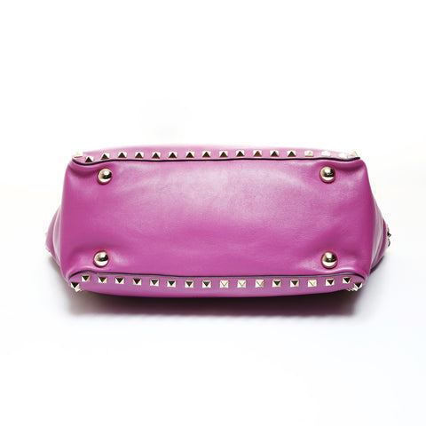 VALENTINO Leather 2way Studs Shoulder Bag pink WS25188