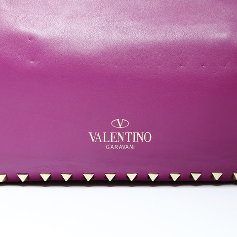 VALENTINO Leather 2way Studs Shoulder Bag pink WS25188