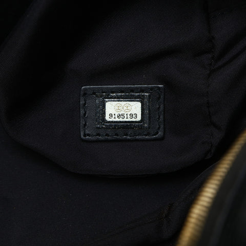 CHANEL No. 9 2004-2005 Nylon New Travel Line Boston Bag Shoulder Bag black WS25190