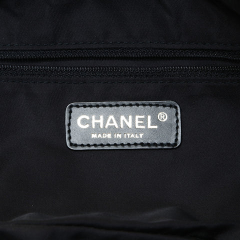 CHANEL No. 9 2004-2005 Nylon New Travel Line Boston Bag Shoulder Bag black WS25190