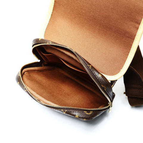 LOUIS VUITTON Bosfeel PM Monogramm 2006 Umhängetasche Braun WS25192