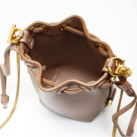 Chloe Micro Marcy Leather Chain Shoulder Bag pink WS25193