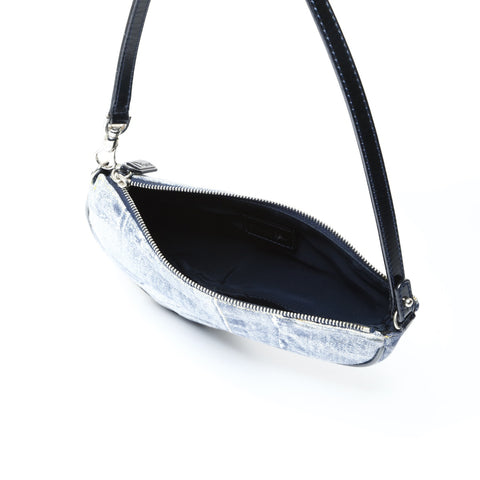 Christian Dior Denim print saddle bag in cotton Shoulder Bag blue WS25195