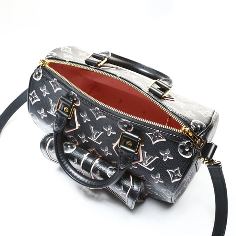 LOUIS VUITTON Monogram Fall for You Speedy Bandouliere 25 2-way Boston bag black WS25197