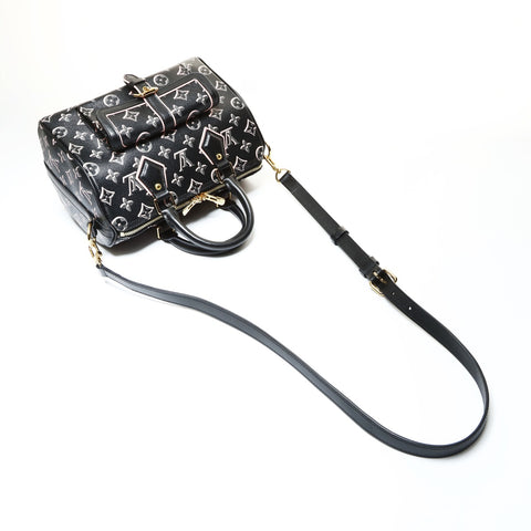 LOUIS VUITTON Monogram Fall for You Speedy Bandouliere 25 2-way Boston bag black WS25197