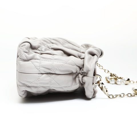 Christian Dior Cannage Mini Pearl Shoulder Bag pink WS25199