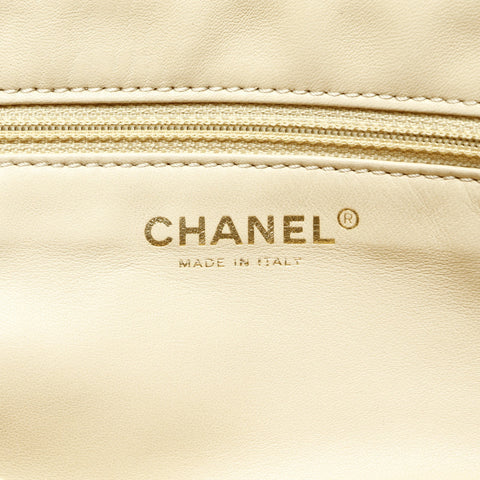 CHANEL Ivory Mouton Suede COCO Mark 10 Series 2005-2006 Handbag beige WS25202