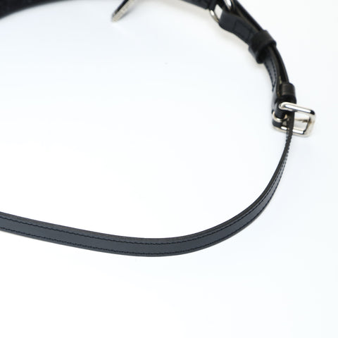 LOUIS VUITTON Satin Monogram Little Boulogne Handbag black WS25203